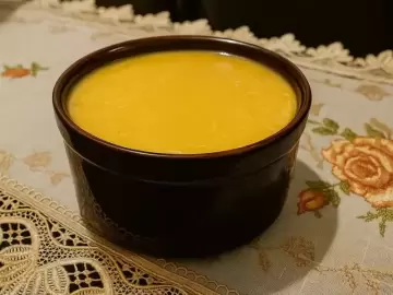 Caldo de Mandioquinha com Frango