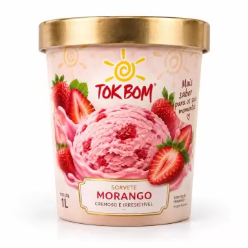 Sorvete Tradicional 1L - Morangurte