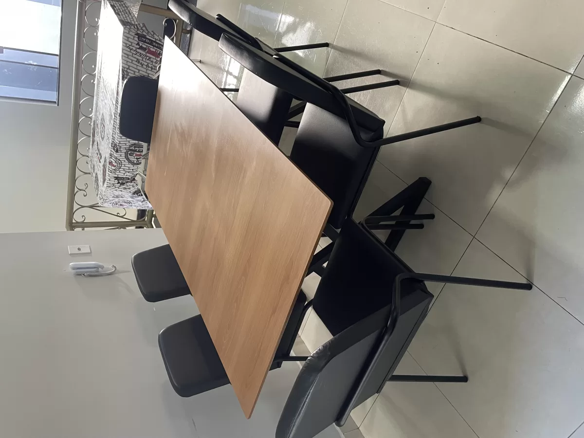 Conj mesa Malibu 6 Cadeiras