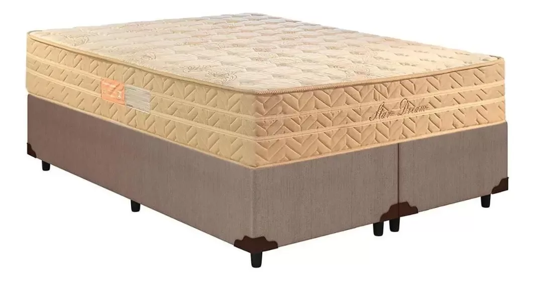 COLCHÃO STAR DREAM MOLAS ENSACADAS 32 CM QUEEN 150 KG POR LADO