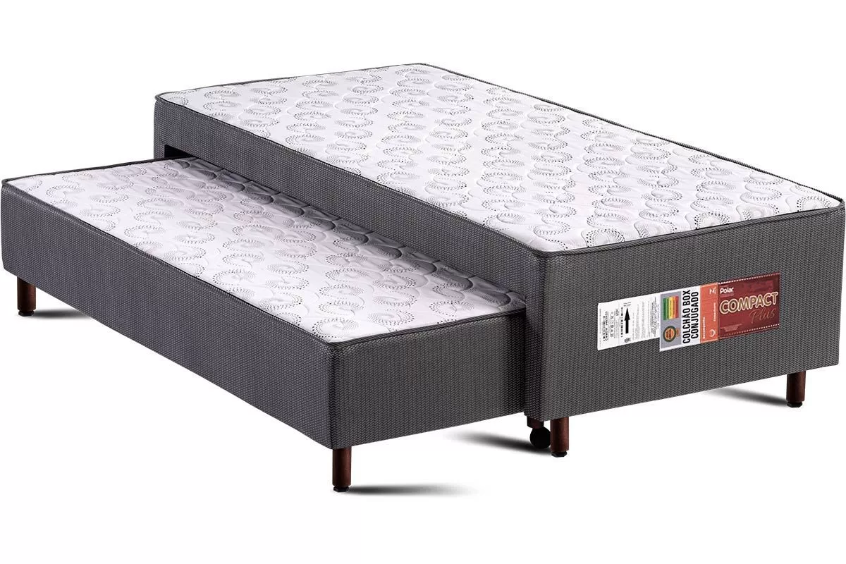CAMA BOX SOLTEIRO C/AUXLIAR COMPACT ORTOPEDICA