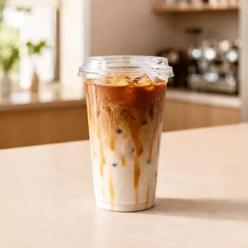 Latte Gelado com Caramelo