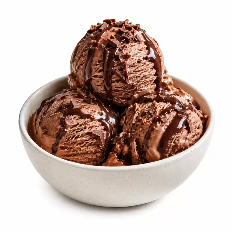 Sorvete de chocolate
