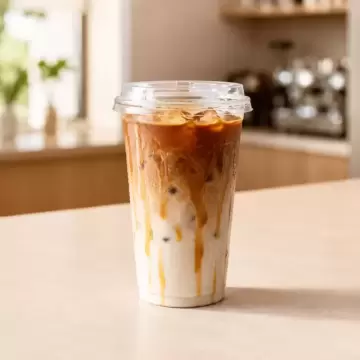 Latte Gelado com Caramelo